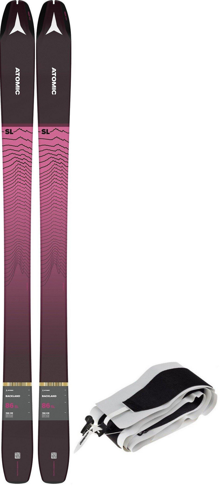 Skialp pásy Atomic Backland 86 SL W + Skin 85/86 Veľkosť: 158 cm