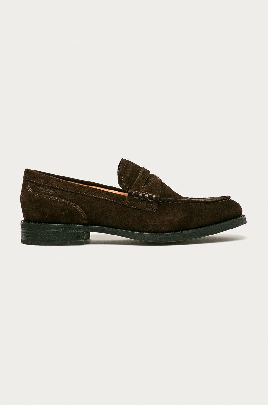 Semišové mokasíny Vagabond Shoemakers pánske, hnedá farba