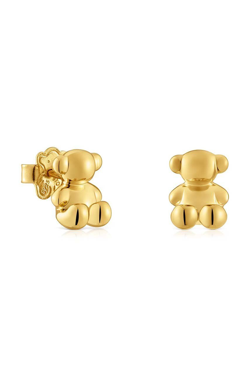 Strieborné pozlátené náušnice Tous Bold Bear 1004195400