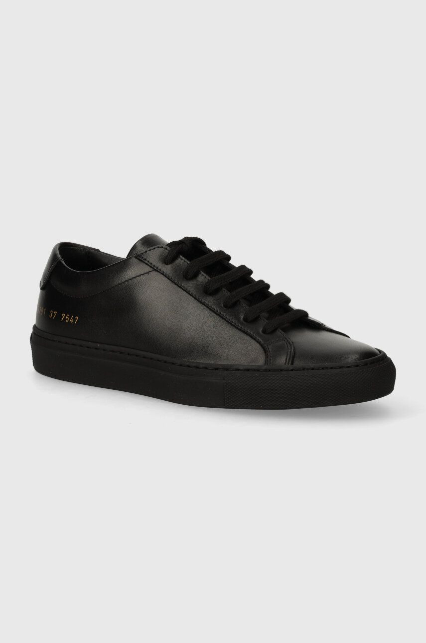 Kožené tenisky Common Projects Original Achilles Low čierna farba, 3701
