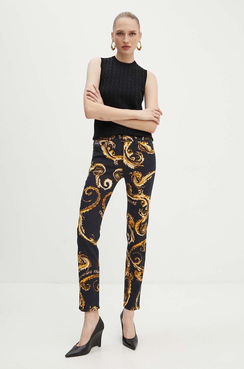 Rifle Versace Jeans Couture Melissa dámske, čierna farba, 77HAB5S0 ES118LO1