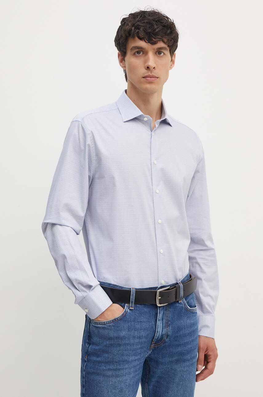 Košeľa Tommy Hilfiger pánska, slim, s klasickým golierom, MW0MW34598