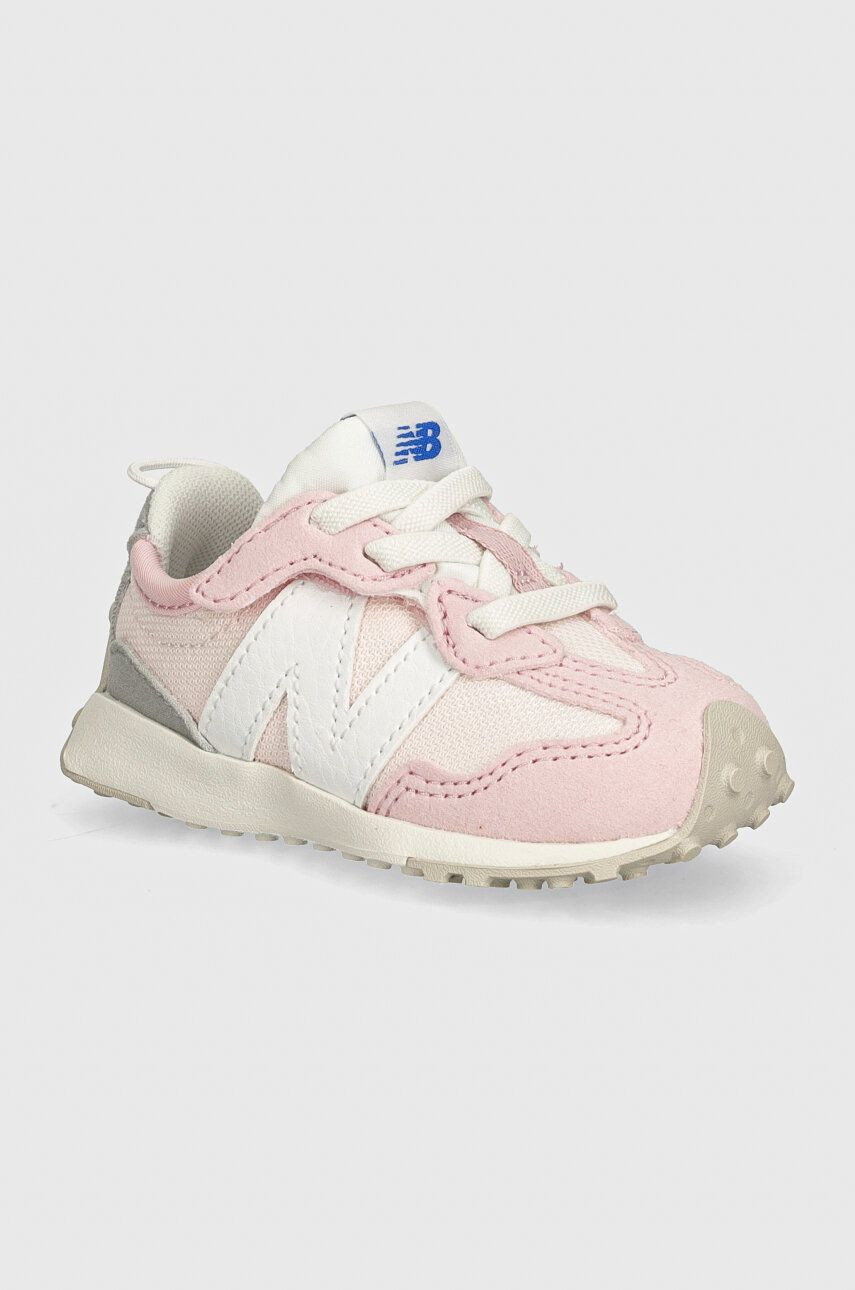 Detské tenisky New Balance 327 ružová farba, NW327CK