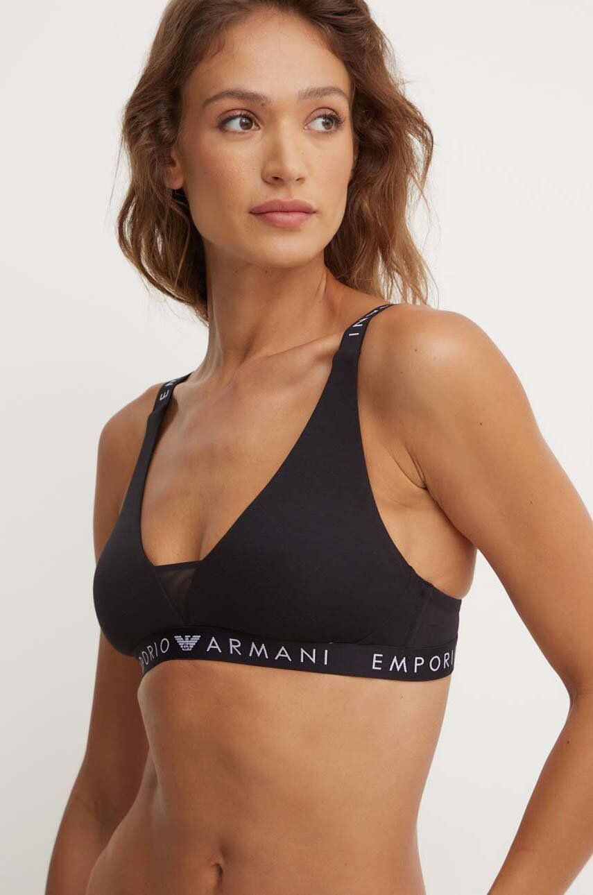 Podprsenka Emporio Armani Underwear čierna farba, jednofarebný, 164866 4F227
