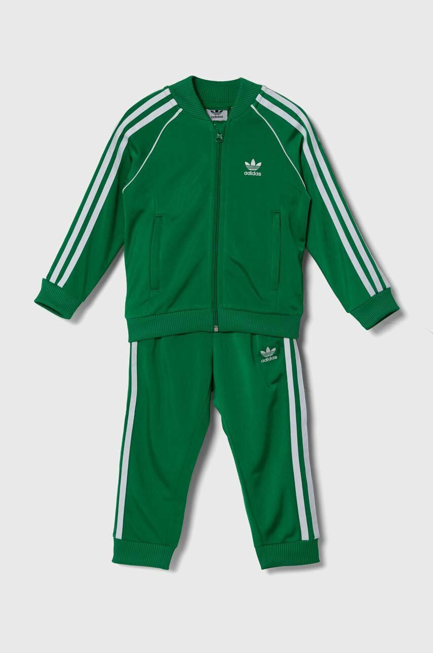 Detská tepláková súprava adidas Originals SST TRACKSUIT zelená farba, IY4791