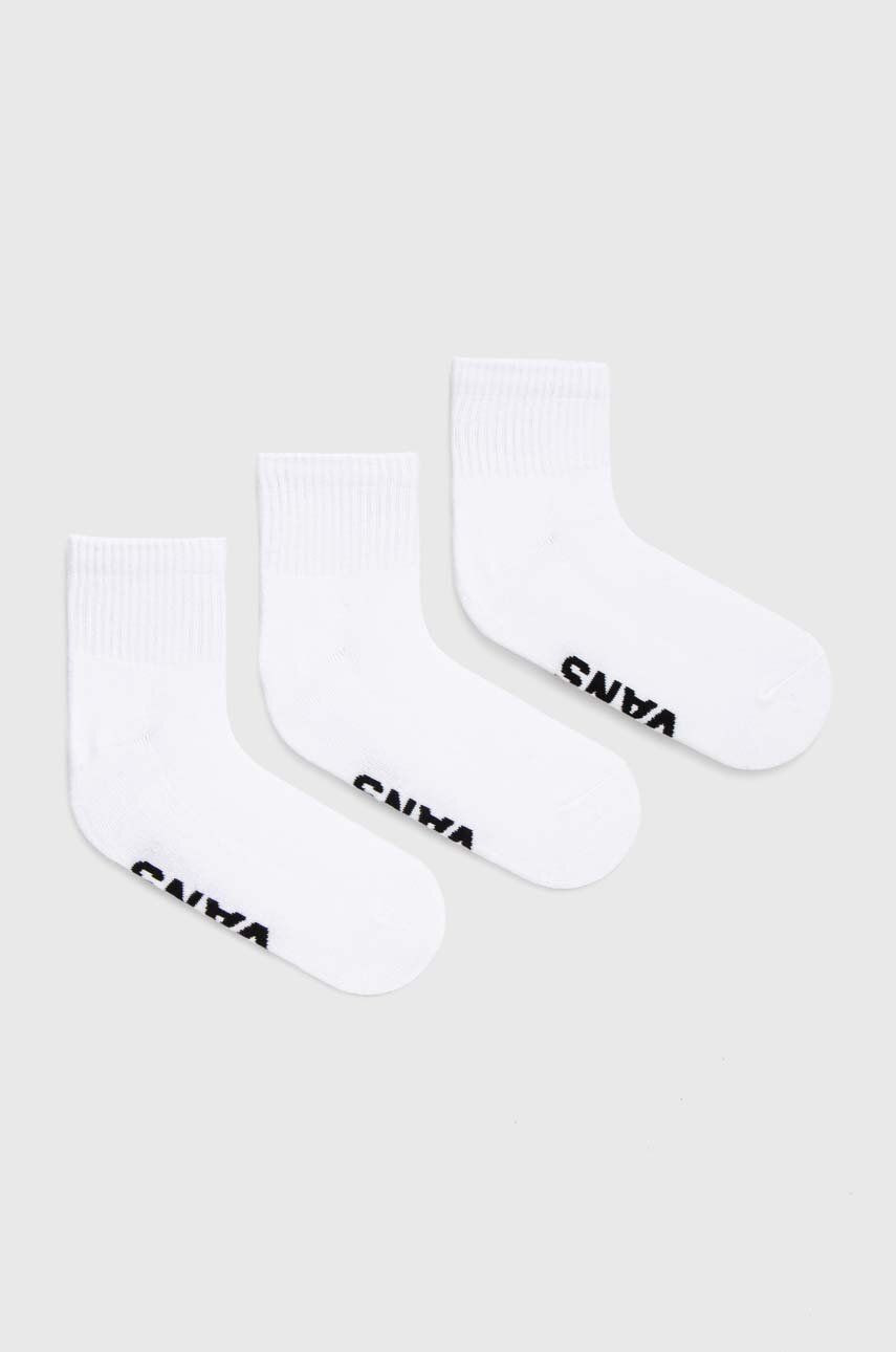 Ponožky Vans 3-pak biela farba, VN000FV7WHT1