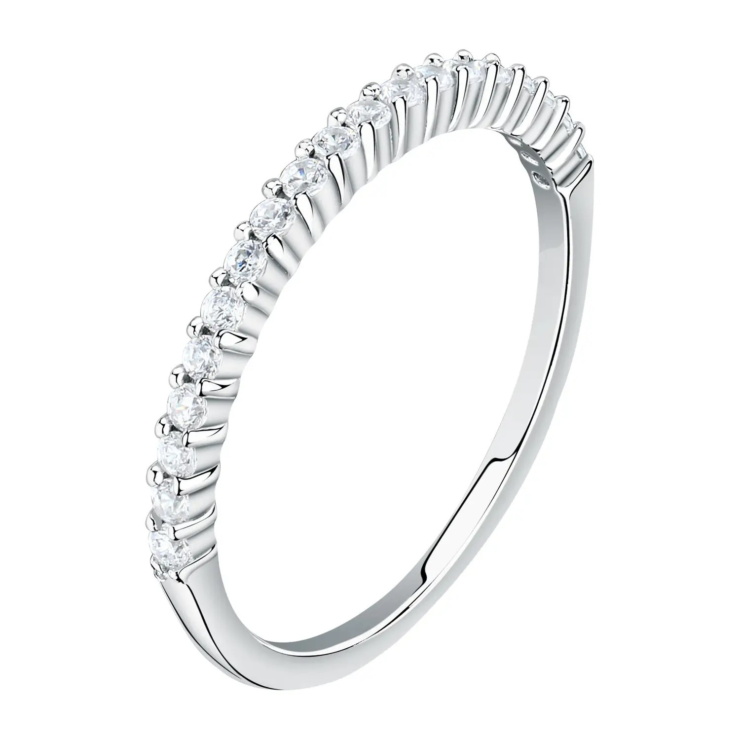 La Petite Story Elegantný strieborný prsteň so zirkónmi Silver LPS03AWV100 54 mm