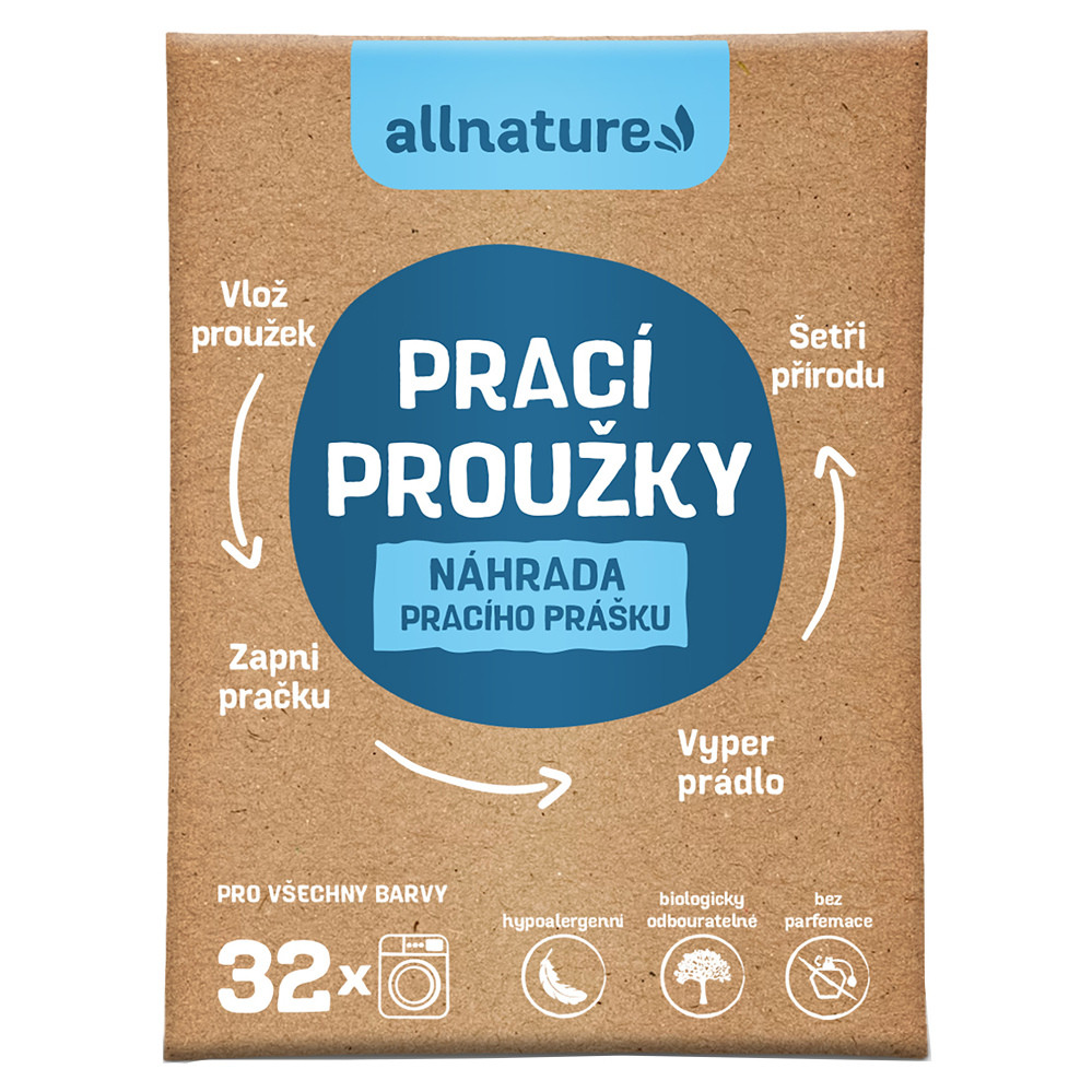 ALLNATURE Pracie prúžky 16 kusov 32 praní