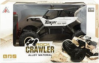 RC auto Rock Crawler, 2,4 GHz, 1:12, strieborné