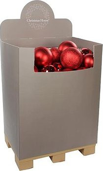 LAALU – Súprava ozdôb BASIC RED 15-25 cm na stromčeky 300-450 cm