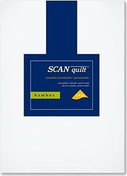 SCANquilt plachta na posteľ BAMBUS LYCRA biela 180 × 200 cm