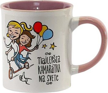 GiftyCity Hrnček keramický – najlepšia kamarátka, 320 ml