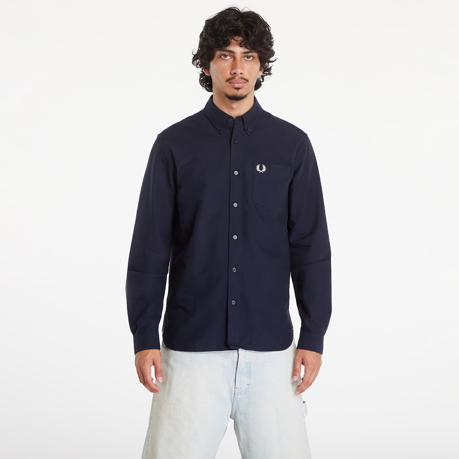 Košeľa FRED PERRY Oxford Shirt Navy L