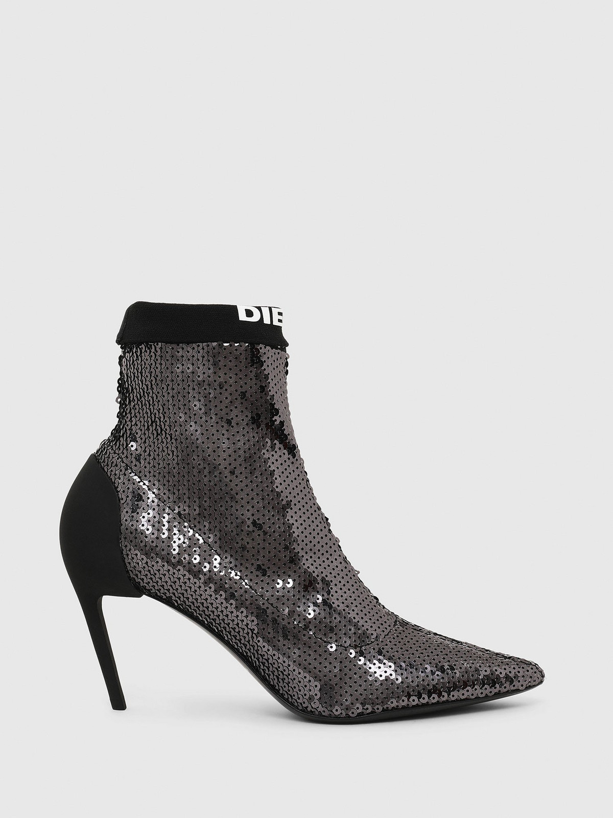 Diesel Čižmy - SLANTY  DSLANTY MASM  boots sivé