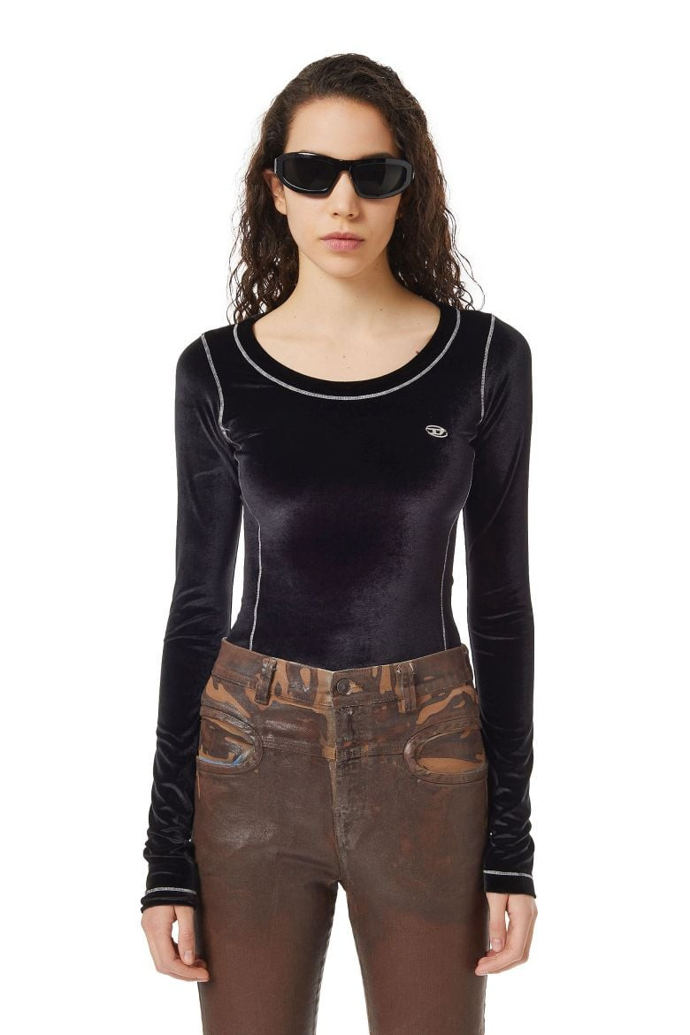 Diesel Tričko - T-VELLY T-SHIRT čierne