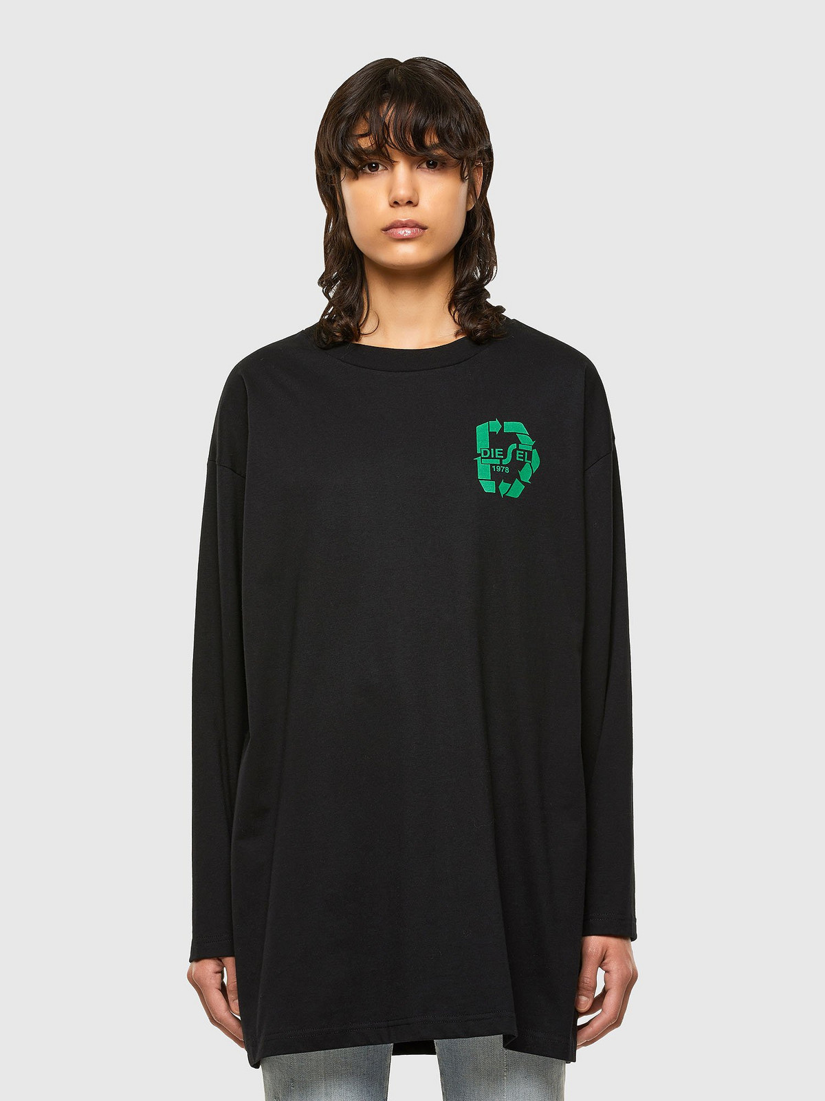 Diesel Tričko - TMISTE71 TSHIRT čierne
