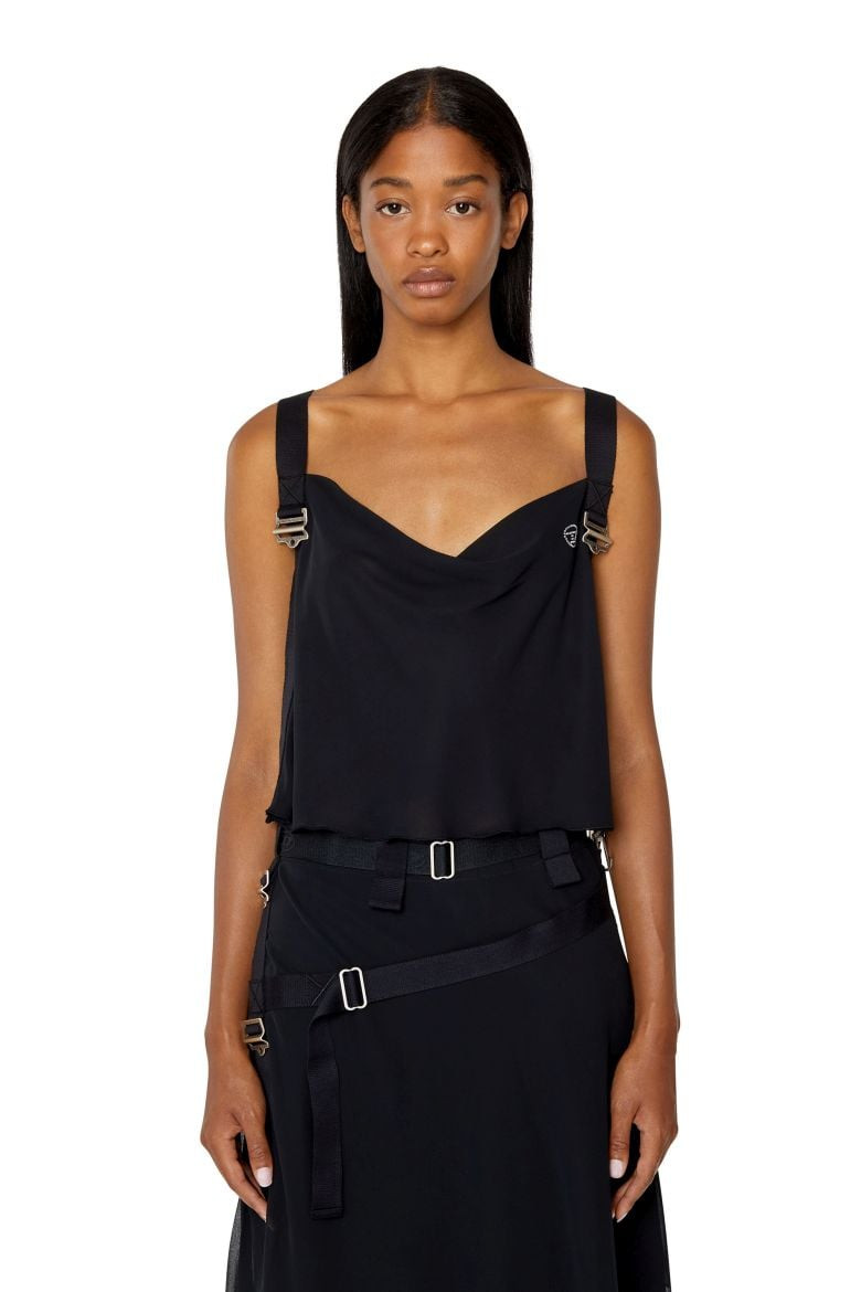 Diesel Top - T-LEILA TANK TOP čierny