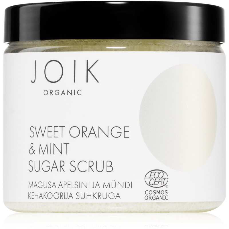 JOIK Organic Body Scrub Sweet Orange & Mint cukrový telový peeling 210 g