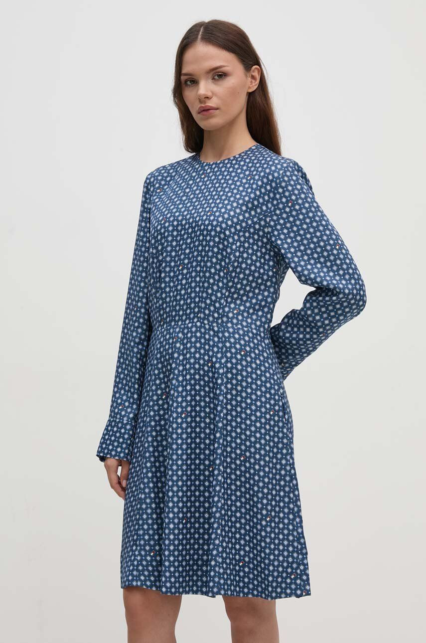 Šaty Tommy Hilfiger mini, áčkový strih, WW0WW42315