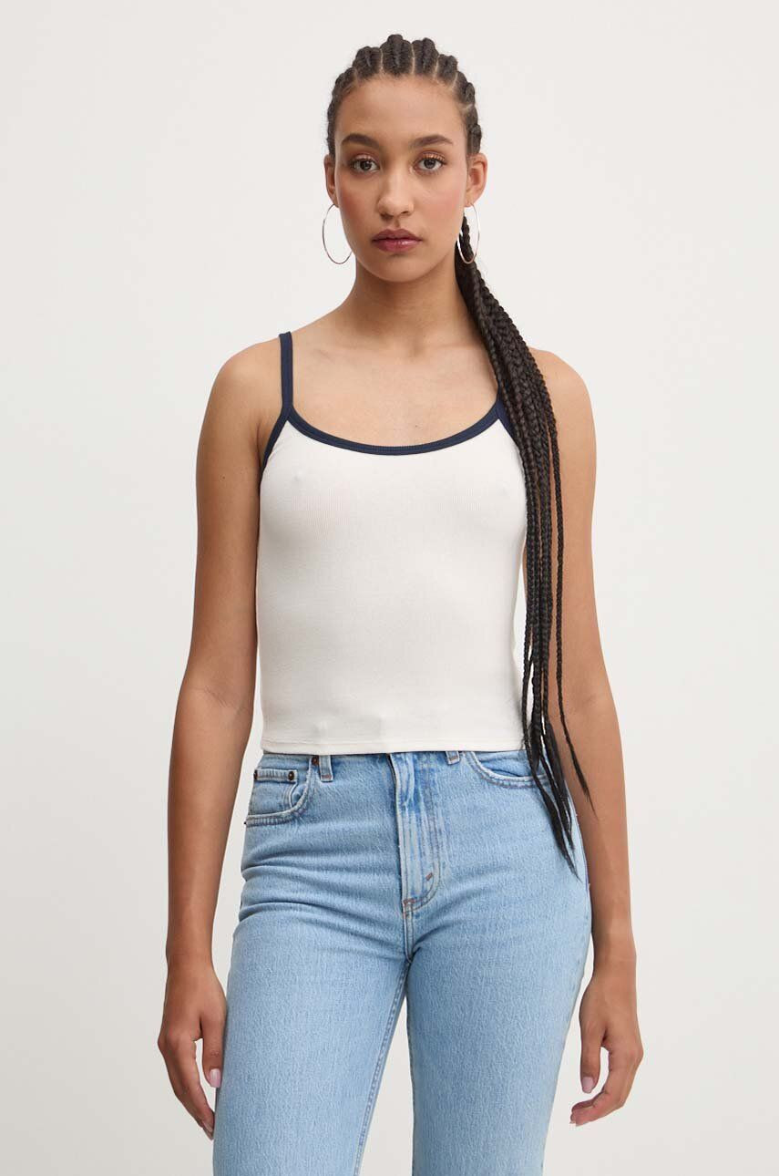 Top Hollister Co. dámsky, béžová farba, KI339-3648