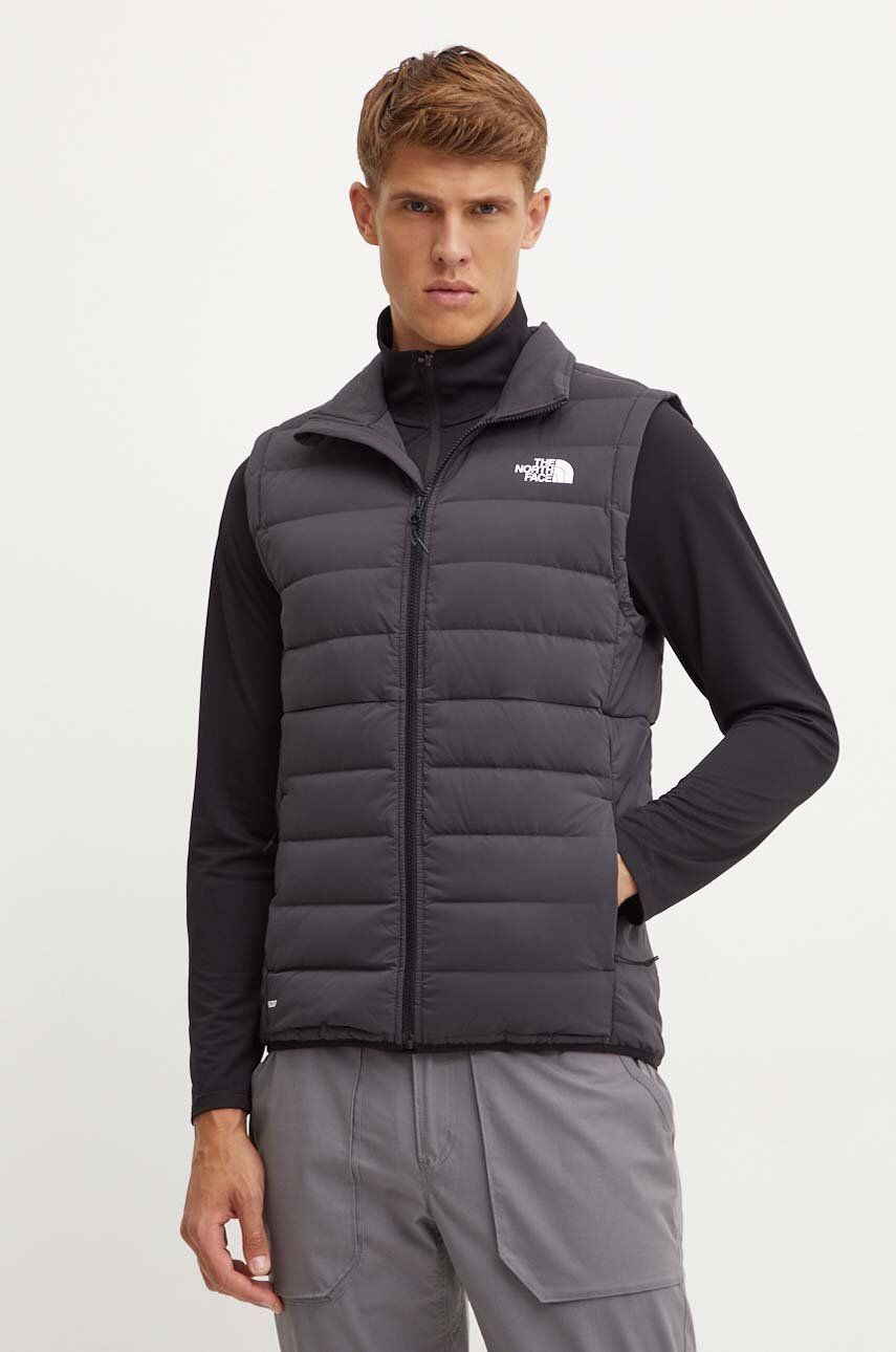 Športová páperová vesta The North Face Belleview Stretch čierna farba, prechodný, NF0A7UJR4H01