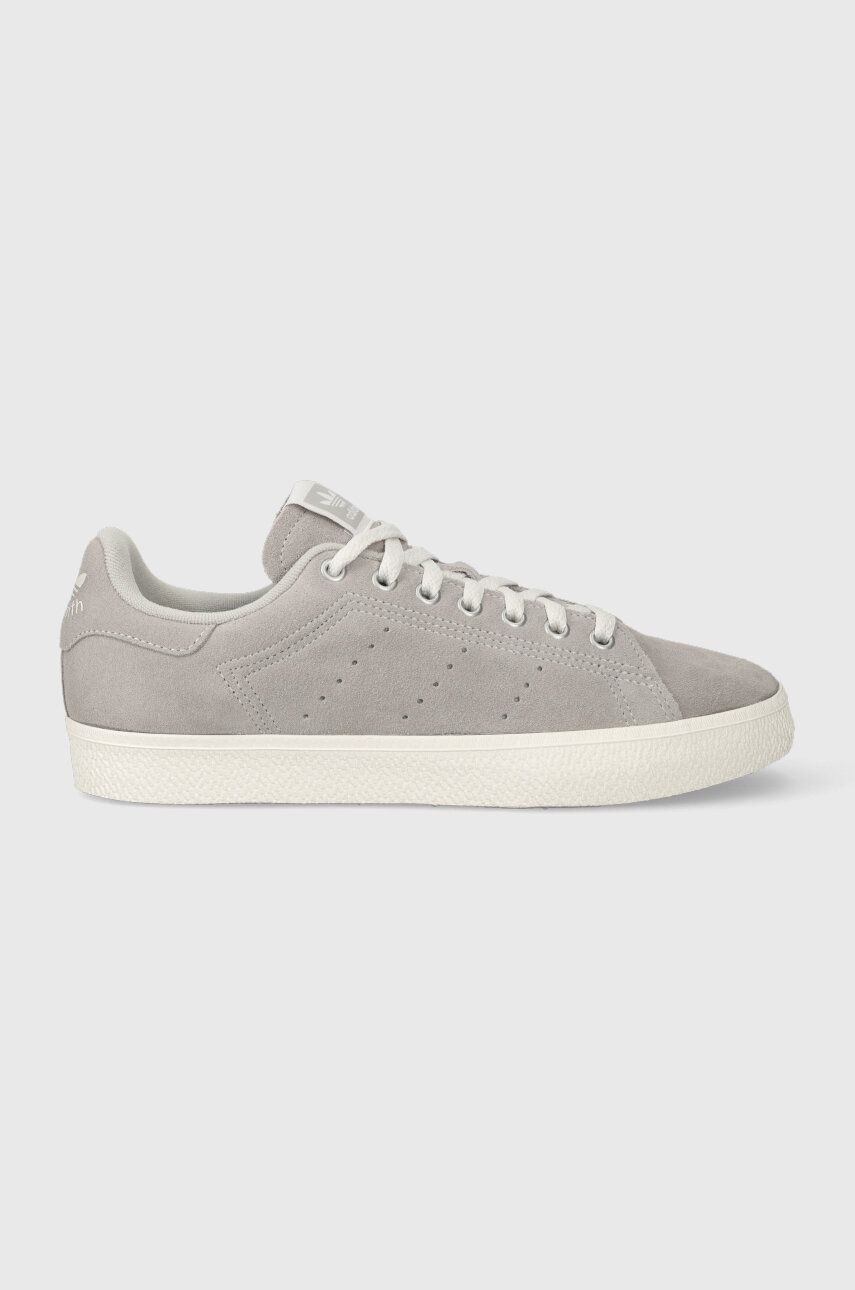 Semišové tenisky adidas Originals Stan Smith CS šedá farba, ID2040,