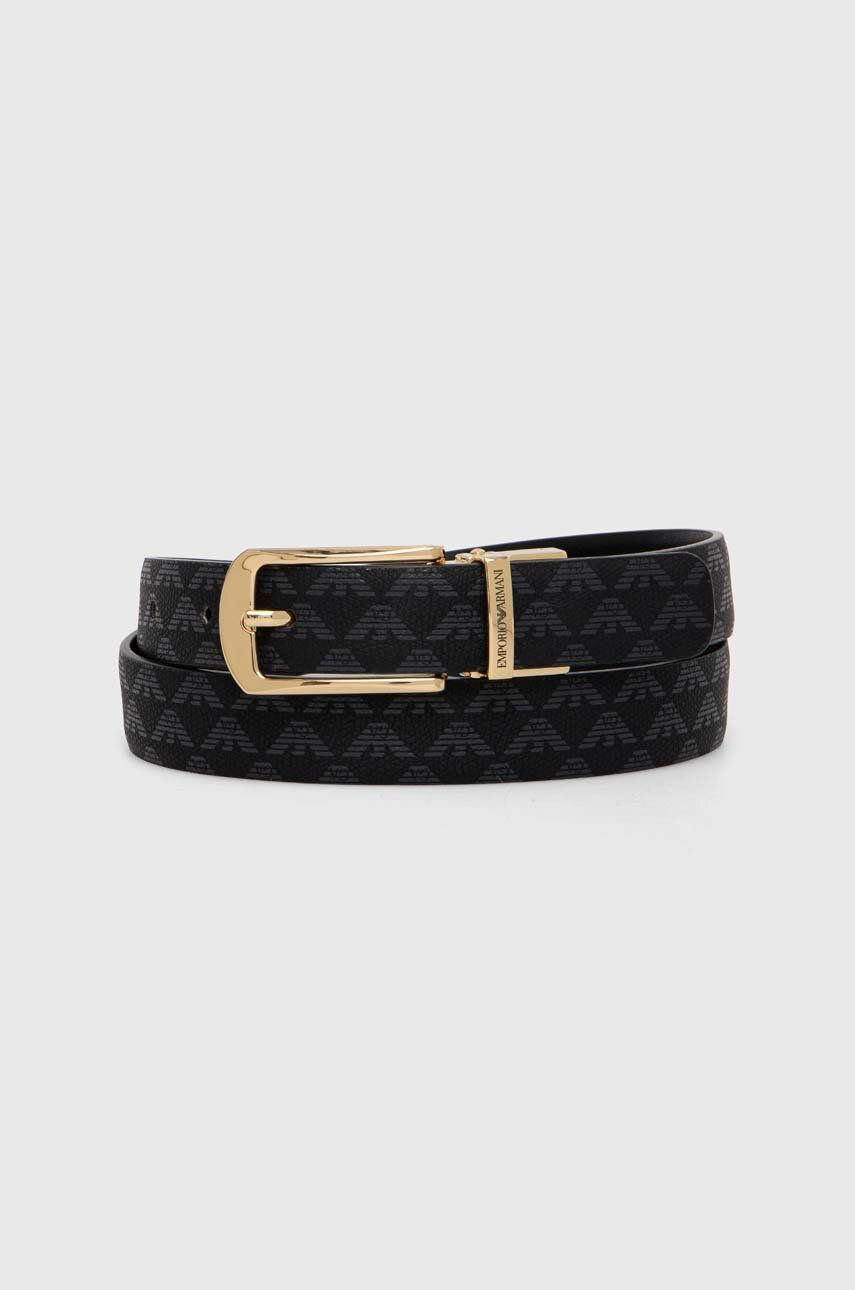 Opasok Emporio Armani dámsky, čierna farba, Y3I373 YFJ5X