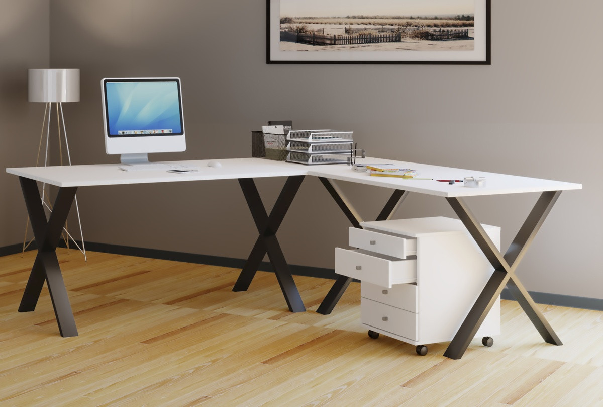 VCM rohový psací stůl 