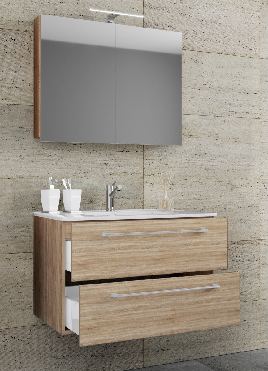 VCM 3ks Koupelnová skříňka 60 cm + Zrcadlová skříňka 