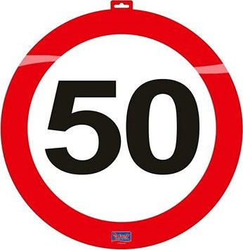 Dekorácia dopravná značka 50, 47 cm