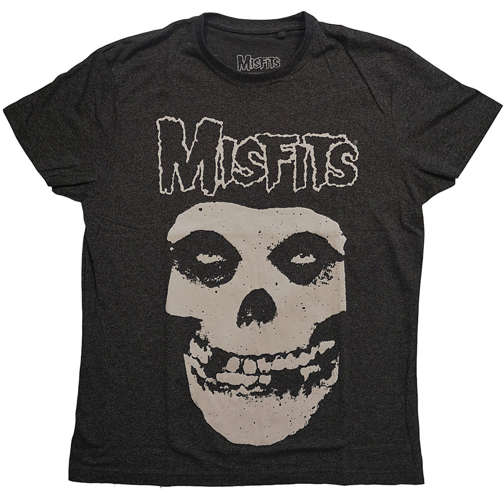 Misfits tričko Logo & Fiend Šedá/Čierna XS