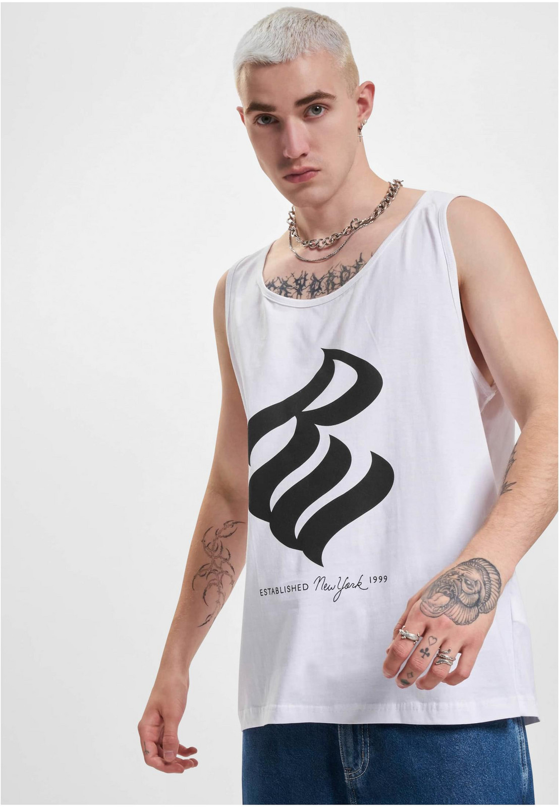 Men's tank top Basic New York black/white