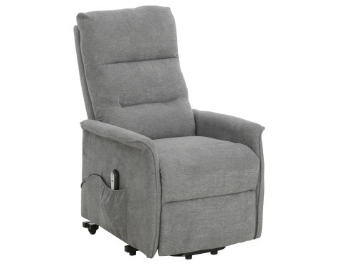 Kreslo s elektrickým polohováním Mirador, šedá látka%