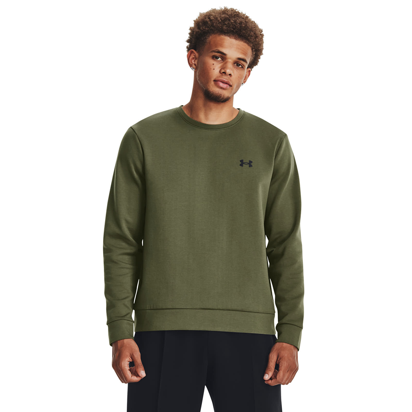 Tričko Under Armour Unstoppable Fleece Crew Green XL
