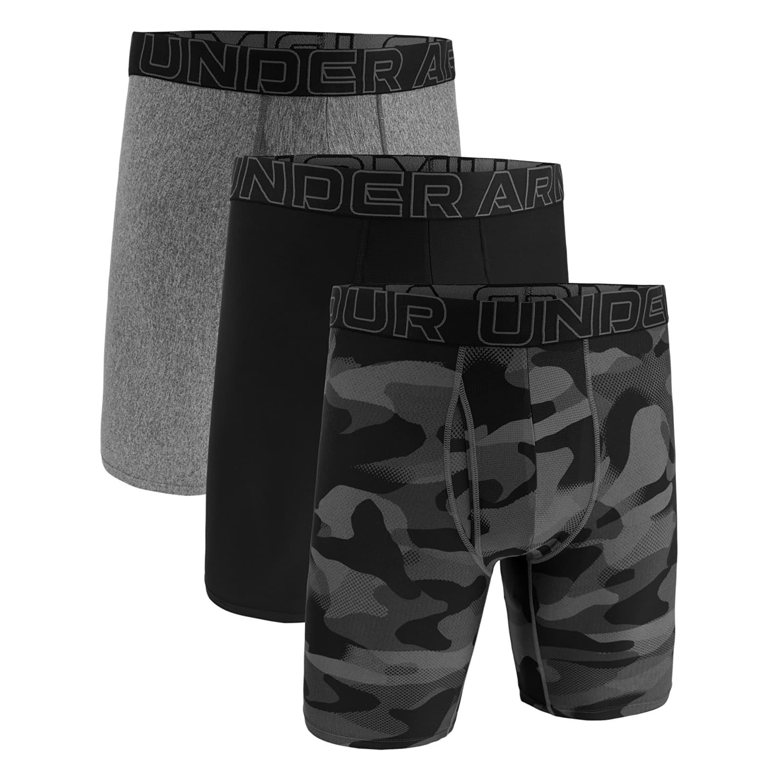 Under Armour M Perf Tech Nov 9in 3-Pack Black XXXXXL