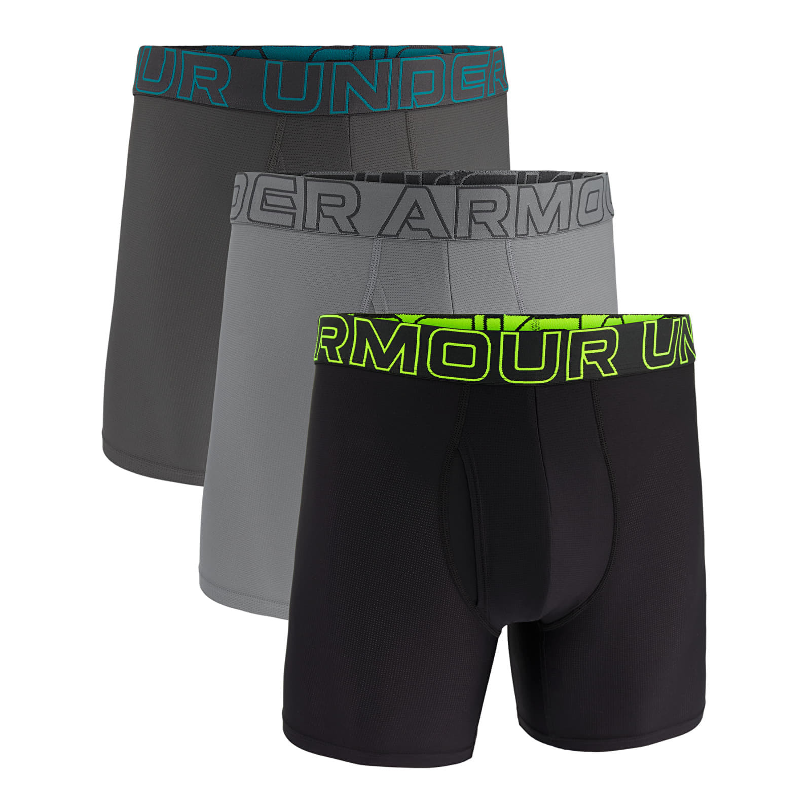 Under Armour M Perf Tech Mesh 6in 3-Pack Black XXXXXL