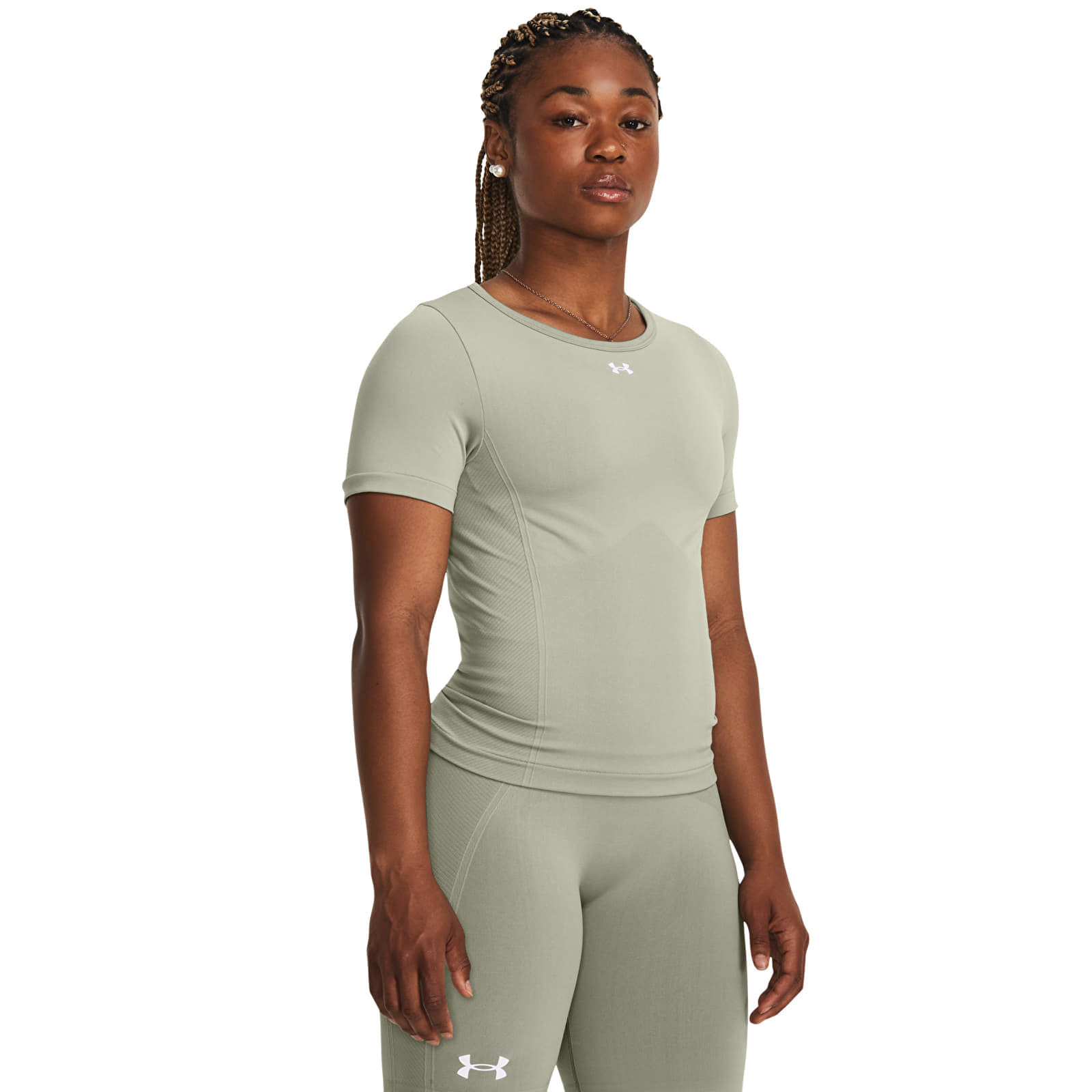 Tričko Under Armour Train Seamless SS Green L