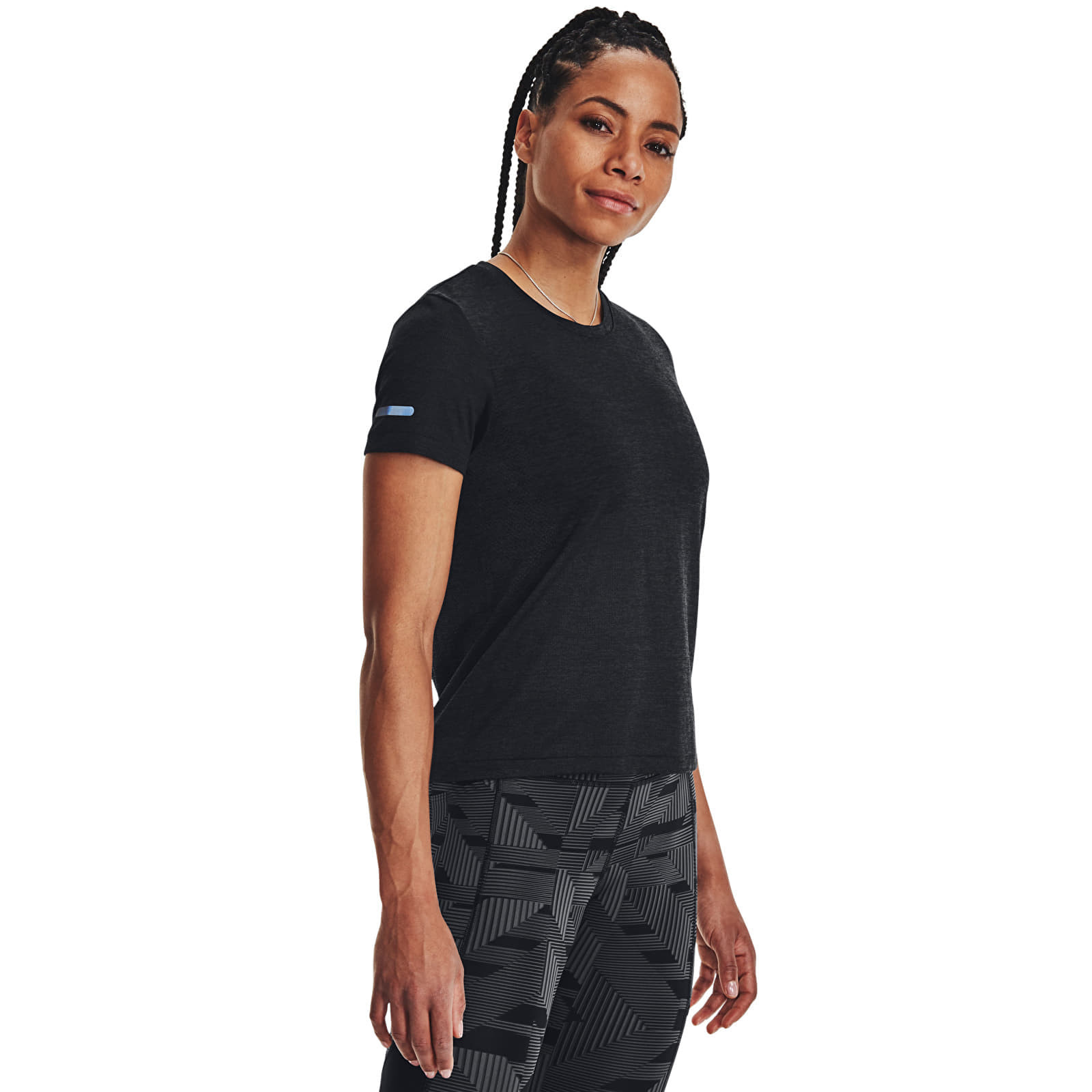 Tričko Under Armour Seamless Stride SS Black XS