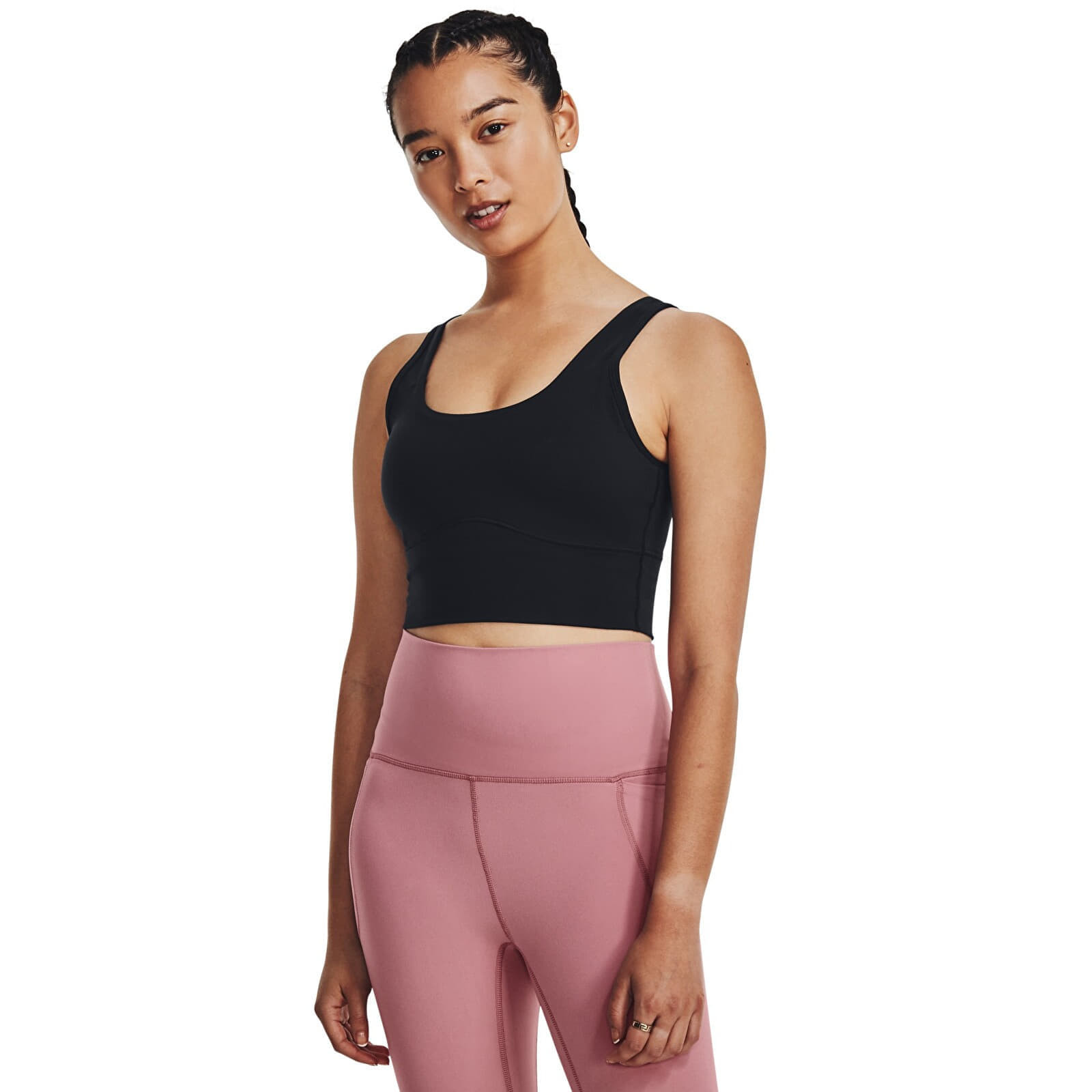 Under Armour Meridian Fitted Crop Tank Black S
