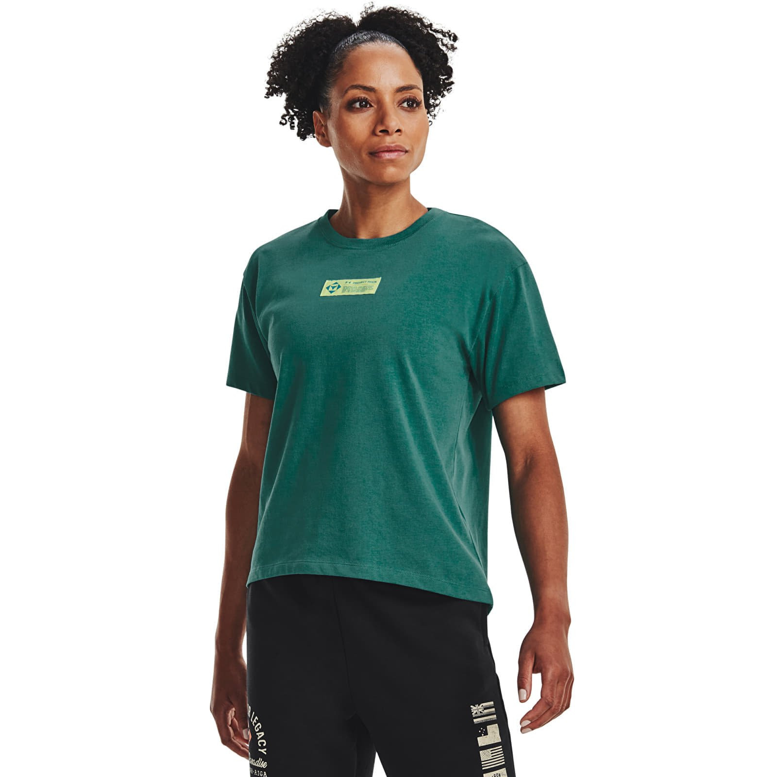 Tričko Under Armour PJT ROCK GLOBE SS Green XS