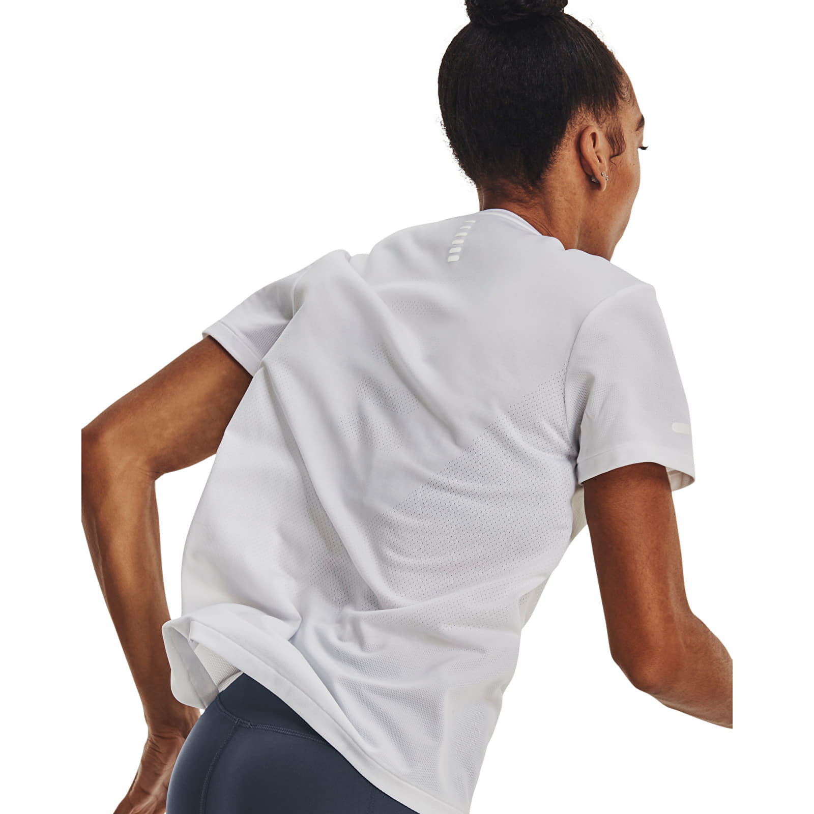 Tričko Under Armour Seamless Stride SS White S