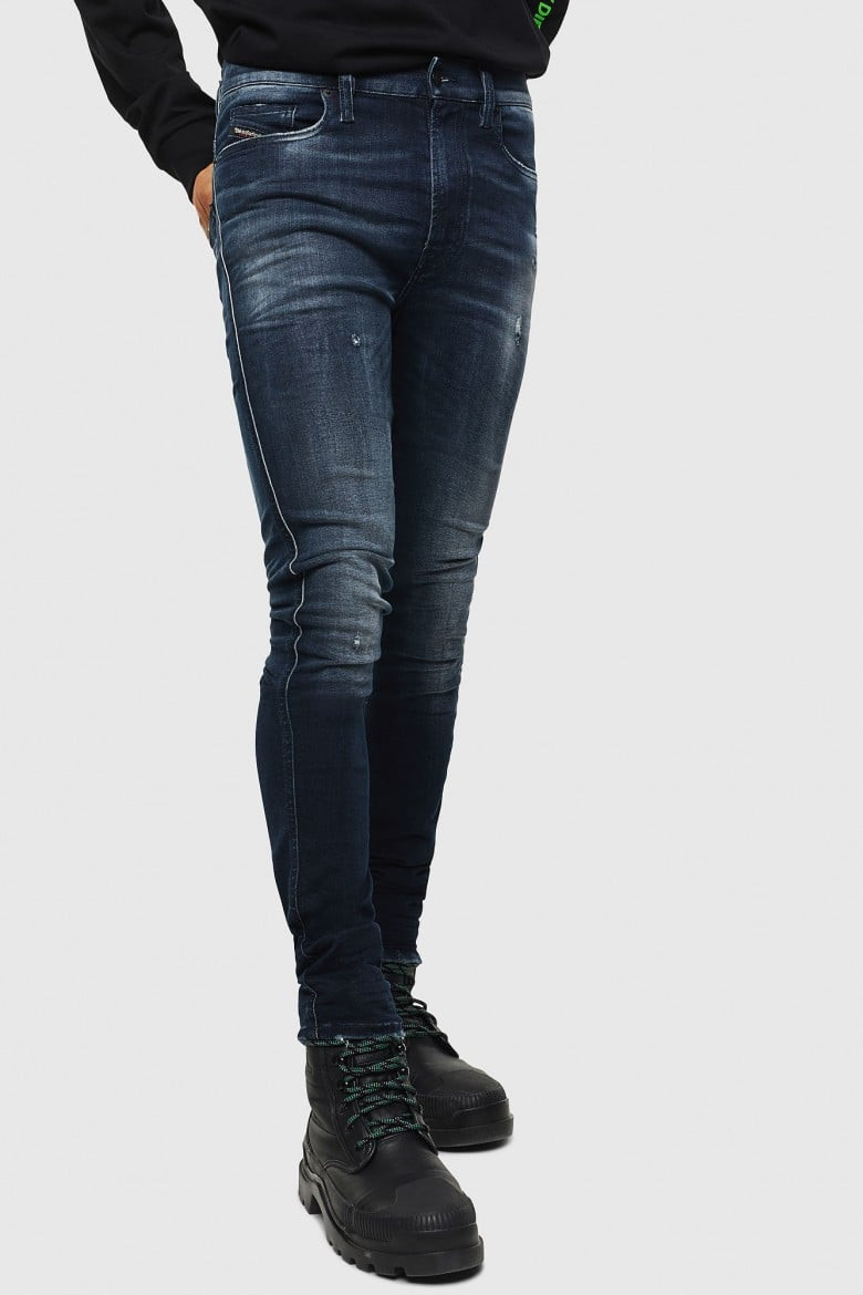 Diesel Rifle - DISTORT L.32 TROUSERS tmavomodré