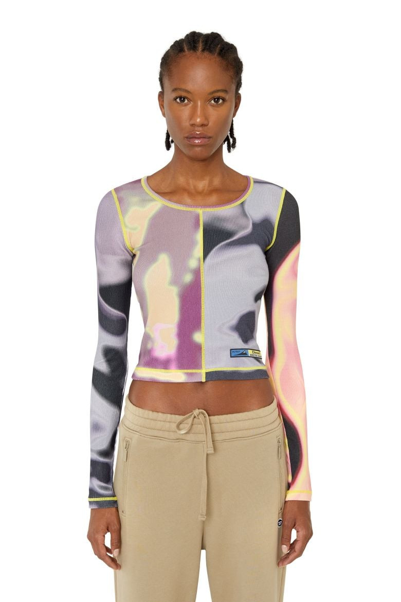 Diesel Top - T-BALLET-CUT TANK TOP modrý