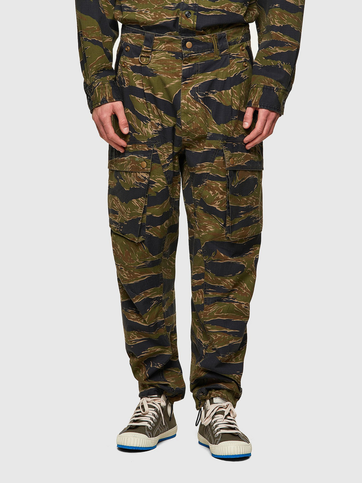 Diesel Nohavice - PBARTON TROUSERS vzorované