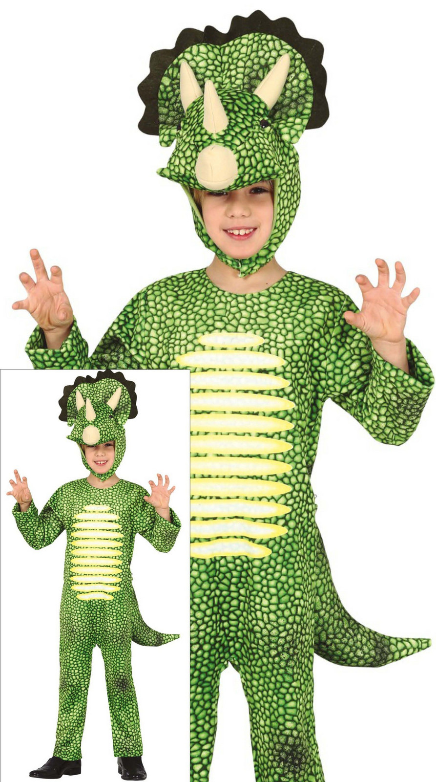 Guirca Detský kostým - Triceratops Veľkosť - deti: S