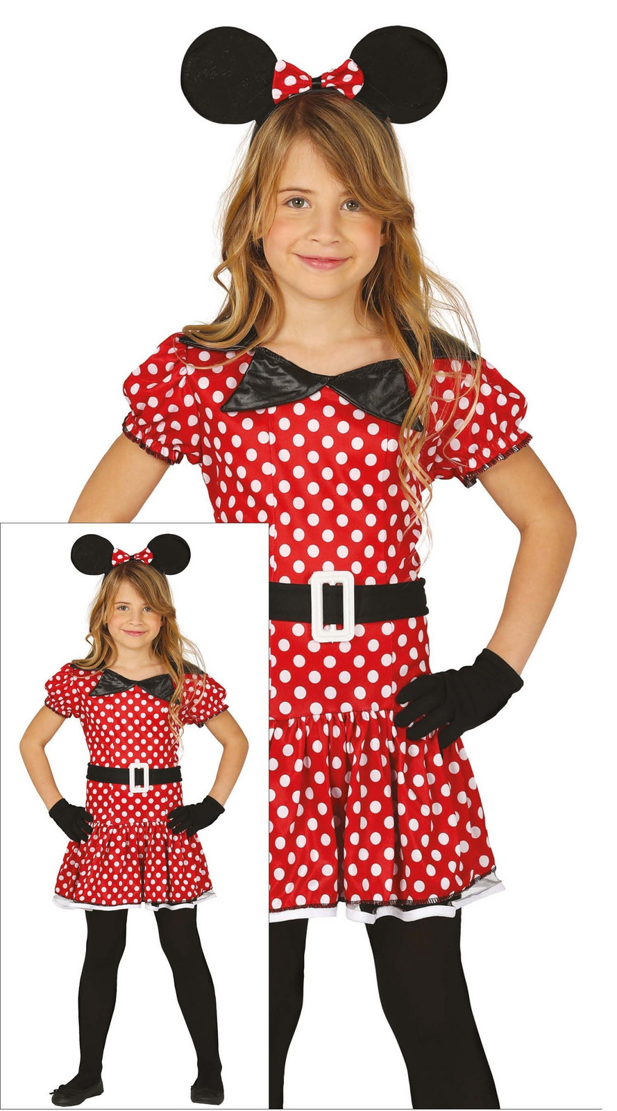 Guirca Detský kostým - Minnie Mouse Veľkosť - deti: S