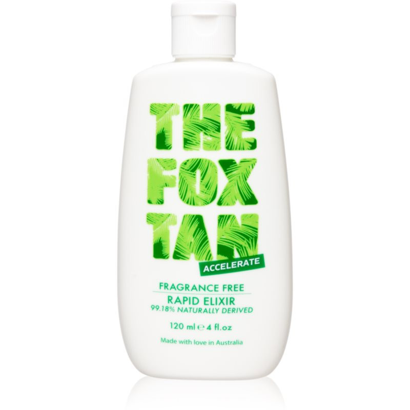 The Fox Tan Fragrance Free Elixir telový krém urýchľujúci opaľovanie 120 ml