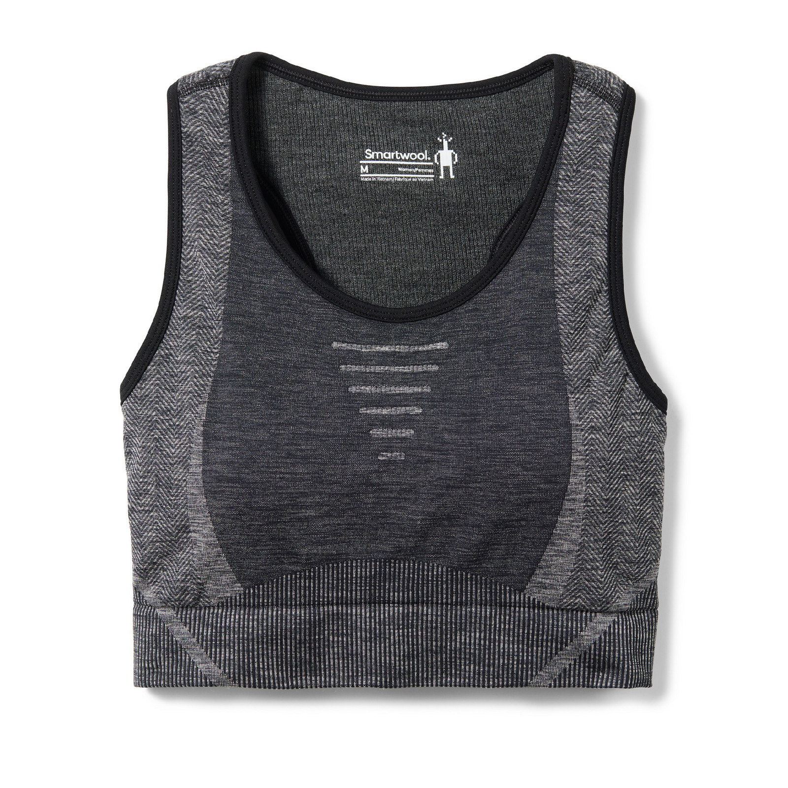 Smartwool W INTRAKNIT RACERBACK BRA black heather Veľkosť: XS