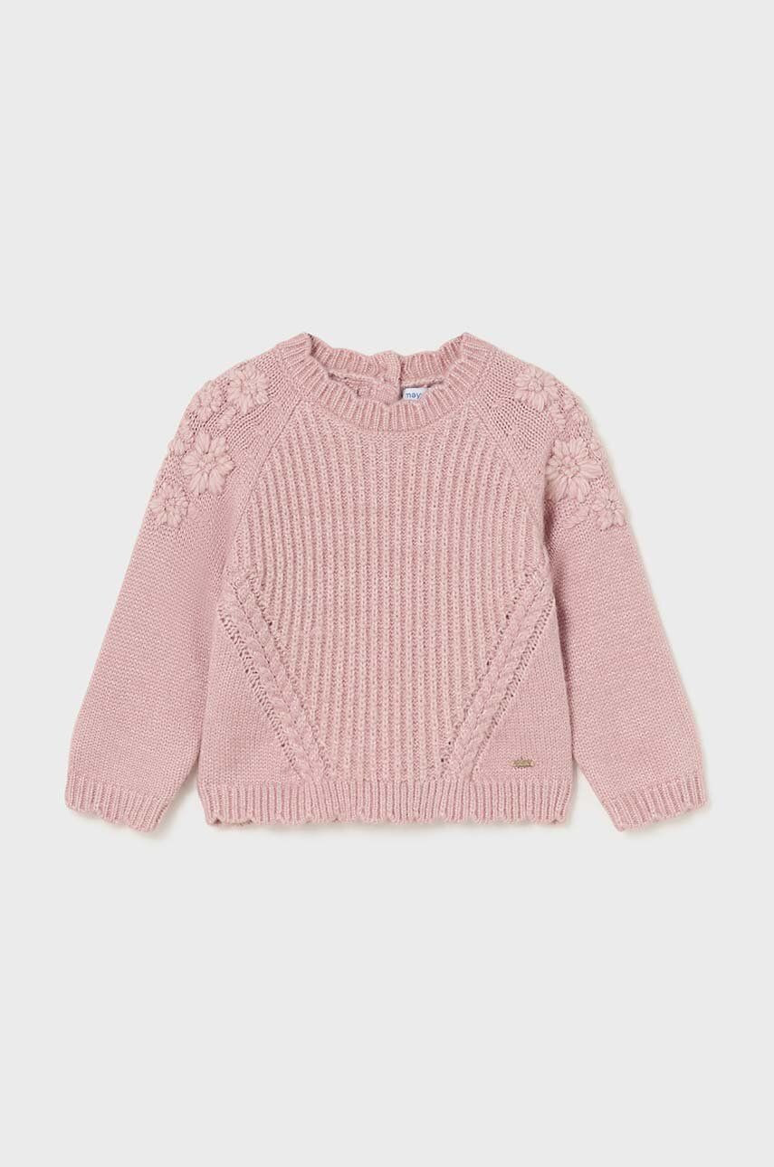 Sveter pre bábätká Mayoral ružová farba, 2324