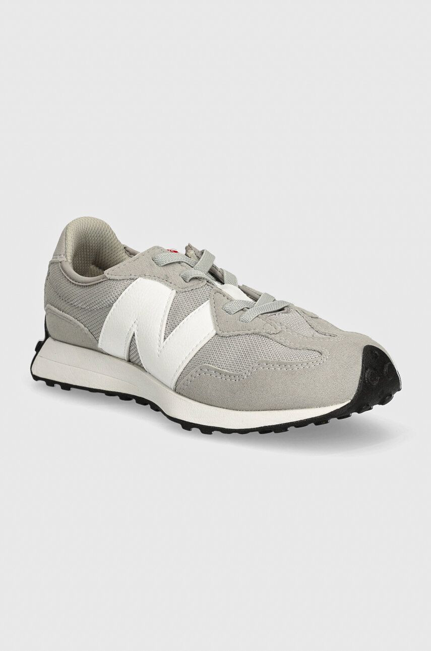 Detské tenisky New Balance 327 šedá farba, PH327CGW